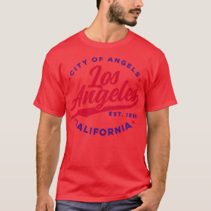 Camiseta Vintage Los Angeles City Angels California Red