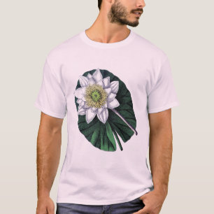 Camiseta Vintage Lotus Flower Botanical