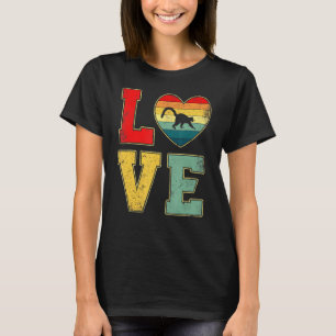 Camiseta Vintage Love Lemur Retro 7080 Heart Farm Animal