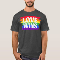 Vintage Love Win Rainbow Peace Sign Orgullo Lesbia
