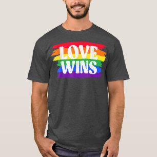 Camiseta Vintage Love Win Rainbow Peace Sign Orgullo Lesbia
