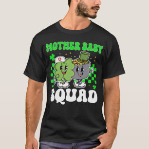 Camiseta Vintage Lucky Mother Baby Squad St Patrick s Day T