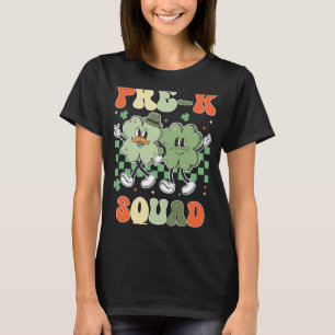 Camiseta Vintage Lucky Pre K Squad Teachick St Patricks Day