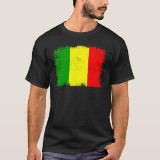 Camiseta Vintage Mali Flag Malian Independence Day