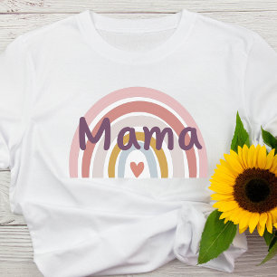 Camiseta Vintage Mama Rainbow Mother Shirt