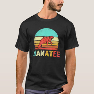 Camiseta Vintage Manatee Shirt Sunset