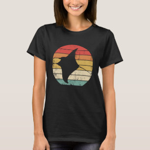 Camiseta Vintage Manta Ray Retro Silhouette Ocean Animal