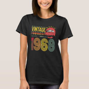 Camiseta Vintage March 1968 54 Years Old Birthday