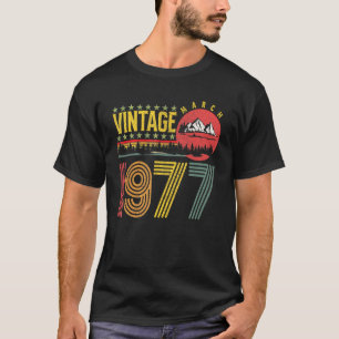 Camiseta Vintage March 1977 Cumpleaños de 45 años