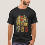 Camiseta Vintage March 1985 40th Birthday Gift Vintage Men<br><div class="desc">Vintage March 1985 40th Birthday Gift Vintage Men Bday</div>