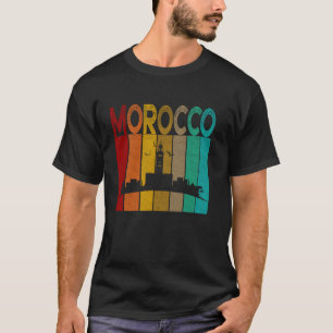 Camiseta Vintage Marruecos Shirt, I Love Morocco Map Morocc