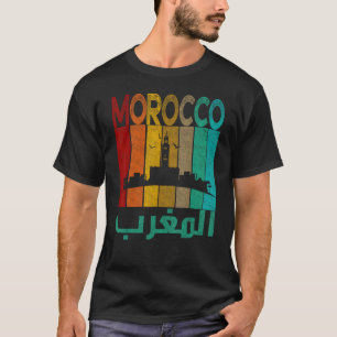 Camiseta Vintage Marruecos Shirt, I Love Morocco Map Morocc