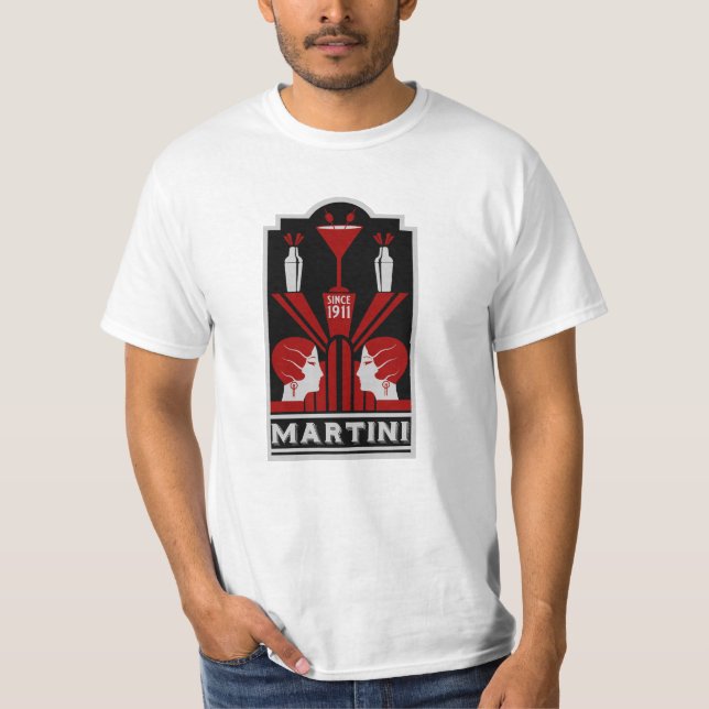 Camiseta Vintage Martini Art Deco (Anverso)