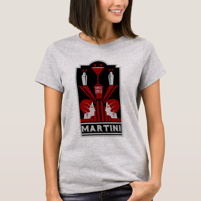 Camiseta Vintage Martini Art Deco (Anverso)