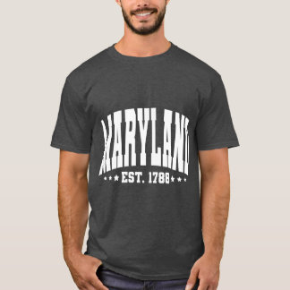 Camiseta Vintage Maryland USA Shirt July 4 Travel College