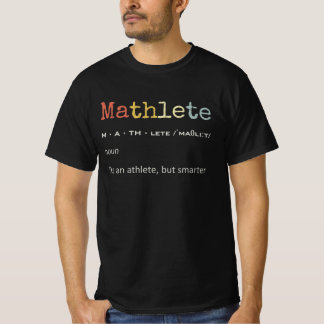 Camiseta Vintage Mathlete Definition Funny Math Nerd Geek