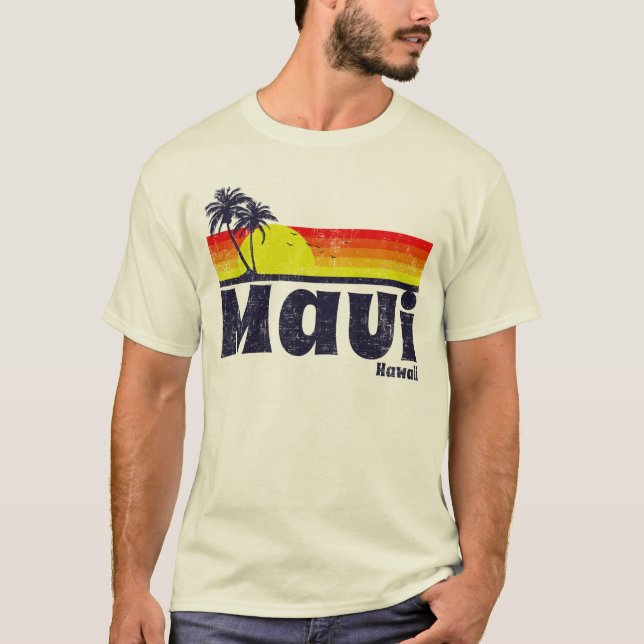 Camiseta Vintage Maui Hawaii (Anverso)