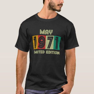 Camiseta Vintage May 1971 Cumpleaños de 51 años
