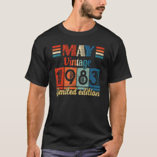 Camiseta Vintage May 1983 39th Birthday 39 Years