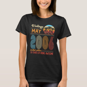Camiseta Vintage May 2006 16 años de edad 16 años Decora de