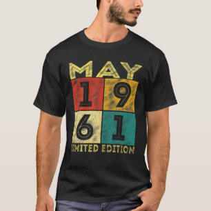 Camiseta Vintage Mayo 1961 Retro 60 Años