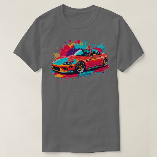 Camiseta Vintage Mazda Miata Convertible (Diseño del anverso)