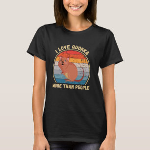Camiseta Vintage me encanta Quokka más que la gente de Quok