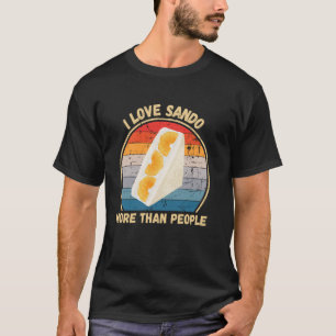 Camiseta Vintage me encanta Sando más que la gente Sando Fo