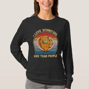 Camiseta Vintage me encanta Schnitzel más que Schnitze