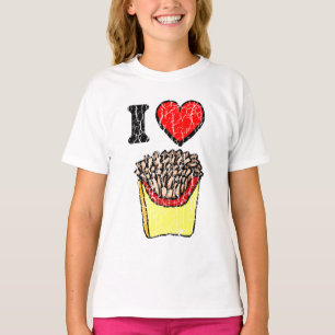 Camiseta Vintage Me Encantan Las Papas Fritas