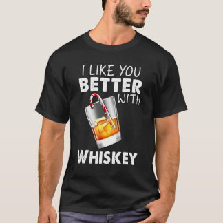 Camiseta Vintage, Me Gusta Mejor Con Whiskey Fiesta