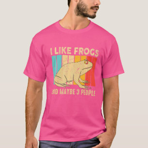 Camiseta Vintage Me Gustan Las Ranas Animales Del Lago Anfi
