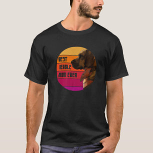 Camiseta Vintage Mejor Beagle MOM Ever Beagle Lover