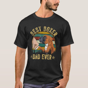 Camiseta Vintage Mejor Boxer De Perro Papá Nunca Bump Fit R