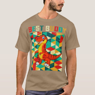 Camiseta Vintage Mejor Buddy TRex TShirt Hombres Mujeres Ni