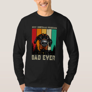 Camiseta Vintage Mejor Doberman Pinscher Dad siempre D de p