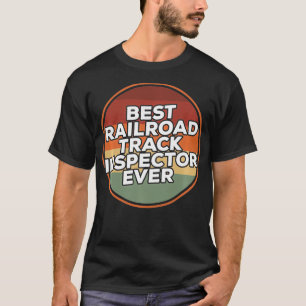 Camiseta Vintage mejor inspector de vías férreas de la hist