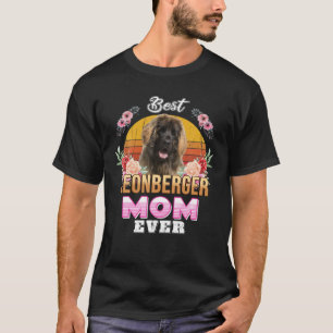 Camiseta Vintage Mejor Madre Leonberger Día de la Madre Par