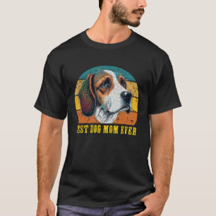 Camiseta Vintage Mejor Madre Perra Perro Ever Sunset Retro