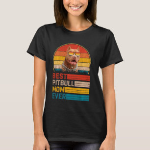 Camiseta Vintage Mejor Madre Pitbull Día De La Madre