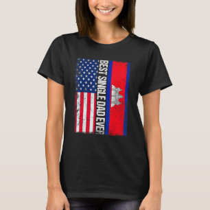 Camiseta Vintage mejor padre soltero jamás camboyano retro 