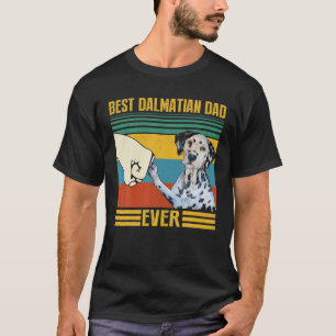 Camiseta Vintage Mejor Papá Dálmata De Todos Los Tiempos Ge