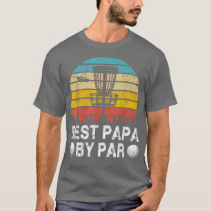 Camiseta Vintage Mejor Papa Por Par Disk Golf Golfer Father