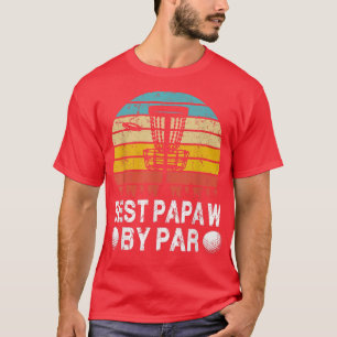 Camiseta Vintage Mejor Papaw Por Par Disk Golf Golfer Padre