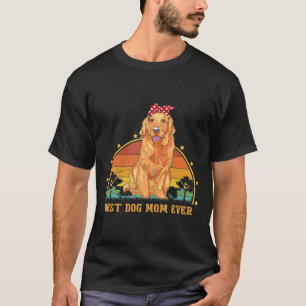 Camiseta Vintage mejor perro de la recuperación dorada mamá