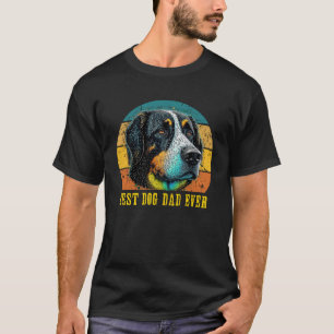 Camiseta Vintage Mejor Perro Papá Jamás Sunset Retro Pirine
