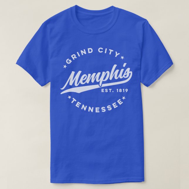 Camiseta Vintage Memphis Tennessee Grind City Retro Estados (Diseño del anverso)