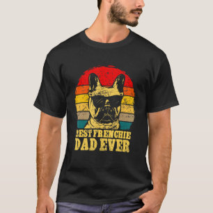 Camiseta Vintage Mens Mejor Frenchie Papá Nunca Papi Francé