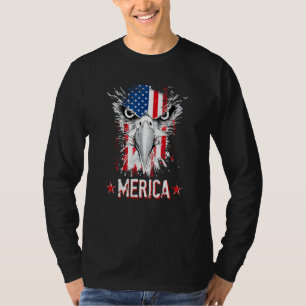 Camiseta Vintage Merica Eagle Mullet 4 De Julio Eeuu Americ