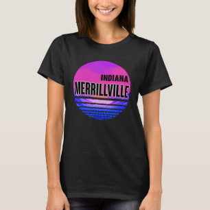 Camiseta Vintage Merrillville Vaporwave Indiana